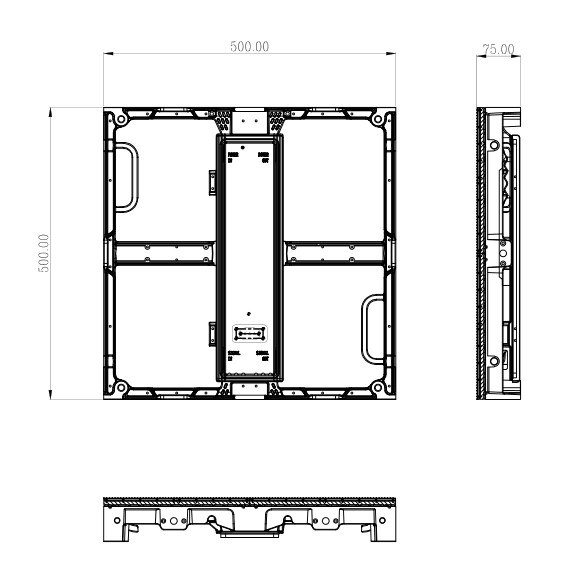 Geführter MietBildschirm der ultra dünnen beweglichen Medien-P3.91 mit Druckguss-Aluminium