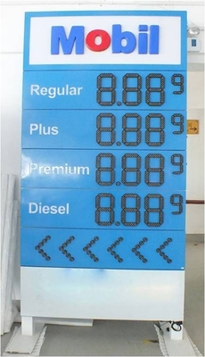 Gaspreis-Schaukasten der hohen Auflösung Digital geführte für Tankstelle