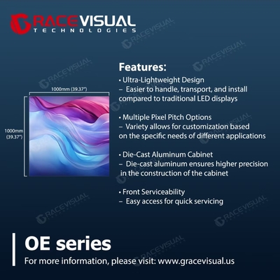 OE-Serie Outdoor-Werbe-LED-Display 7680 Hz mit Vollfarbe Schlank, langlebig und weltweit lieferbereit