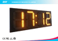 Einfaches 22&quot; gelbe geführte Uhr-Anzeige/24 Stunden-Digital-Wanduhr