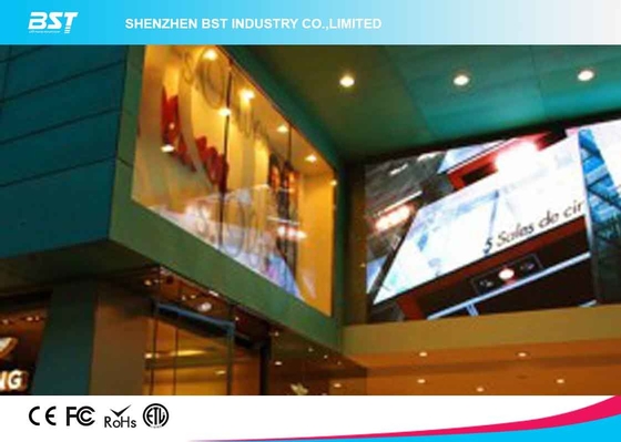 P5mm Transparent LED-Bildschirm, Flexibles Glas Werbe-LED-Bildschirm unterschiedliche Form