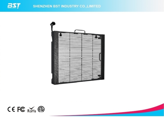 Winddichte Außenvermietung Transparenter LED-Bildschirm Pixel-Pitch 10mm Led-Display