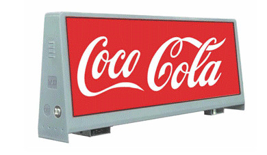 Wasserdichtes kleines Auto-Taxi-Dach Werbe-LED-Display 960mm X 320mm Taxi-Ober-LED-Bildschirm