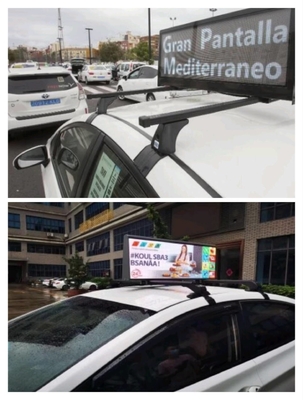 Full Color P2.5 Taxi Top LED Display Outdoor Hochhelligkeit 3000nits LED Bildschirm Tag und Nacht