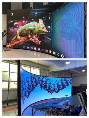 Sichtbares Magnetisches Design Flexibles Led-Display P2.5 Gekrümmter Werbe-LED-Bildschirm für Konferenzen