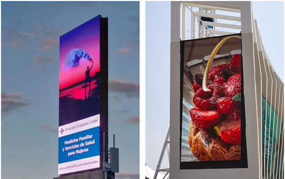 Vollfarbige LED-Anzeige für die Außenwerbung Ultra dünn leicht und einfach zu installieren für dynamische Werbung