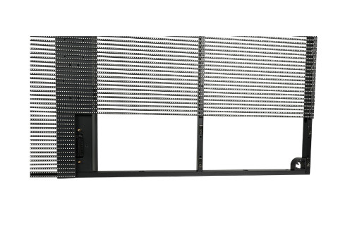 P3.9-7.8 Transparente LED-Anzeige für den Außenbereich mit hoher Helligkeit 5500nits und einer Erneuerungsrate von 3840 Hz