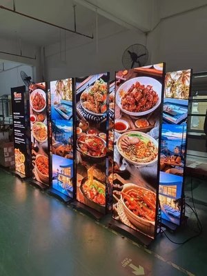 Ultra-Slim LED Poster 960×1920mm ̇ Hanging, Wall-Mounted, and Splicing Installation Optionen