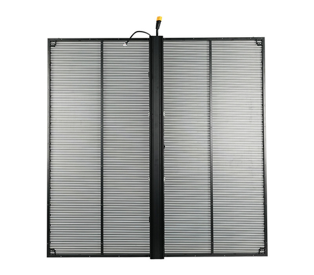 TSF-Serie P3.9-7.8mm Transparenter LED-Bildschirm   1000x1000mm, hohe Erfrischungsrate 3840Hz, anpassbare feste Installation im Innenraum, Aluminiumrahmen