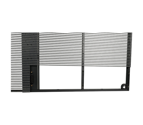 TSF-Serie P3.9-7.8mm Transparenter LED-Bildschirm   1000x1000mm, hohe Erfrischungsrate 3840Hz, anpassbare feste Installation im Innenraum, Aluminiumrahmen