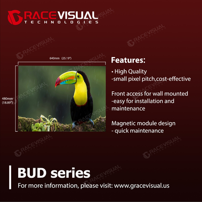 LED-Display der BUD-Serie: Verwandeln Sie Innenräume mit Ultra-HD-Klarheit, nahtloser Wartung und außergewöhnlicher Zuverlässigkeit