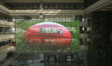 Anpassbares transparentes LED-Streifen-Mesh-Display    Ideal für feste Anwendungen im Innen- und Außenbereich