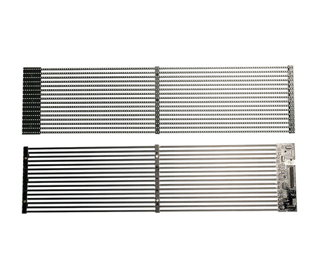 Anpassbares transparentes LED-Streifen-Mesh-Display    Ideal für feste Anwendungen im Innen- und Außenbereich