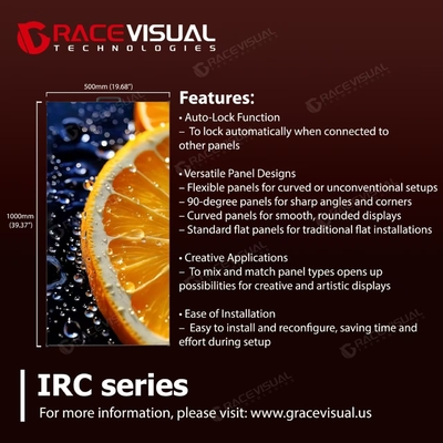 High-End Indoor-LED-Display. IRC-Serie 3rd Gen Upgrade mit A8s Plus, ultra-schlanke, energieeffiziente, vielseitige Installation und atemberaubende Visuals