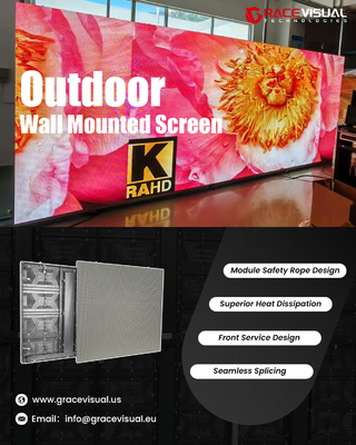 OE Series P3.9 Professional Outdoor LED Display System - Front-Service Design with IP65 Protection, 4000:1 High Contrast Ratio & Easy Installation for Seamless Splicing Applications