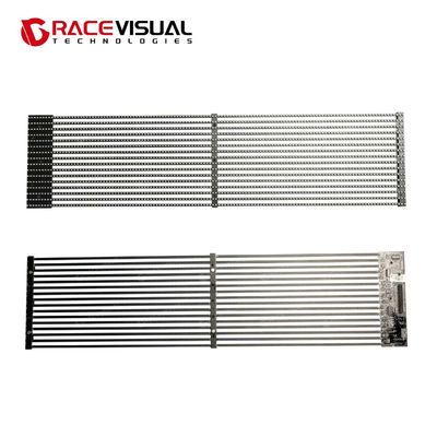 GRACEVISUAL TS-F: Ultra-Dünn Transparent Smart Display Hohe Helligkeit (600~5500nits) & hohe Transparenz, klar bei jedem Licht. Ultra-leichte (7kg) Aluminiumplatte, Front / Rücken Service für eine einfache Installation.