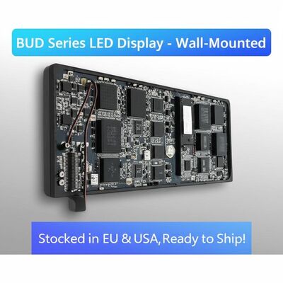 BUD-Serie Wand-LED-Anzeige mit 7680 Hz Bildwiederholfrequenz und Aluminium-Druckguss-Konstruktion