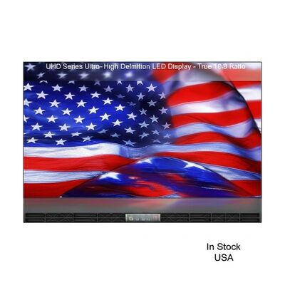 UHD LED Display with True 16:9 Aspect Ratio, Ultra-High Definition Ready, and Lightweight Die-Cast Aluminum