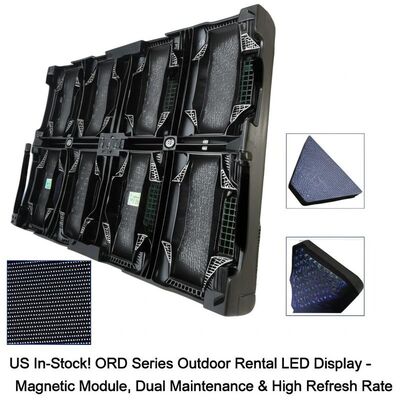 US In-Stock ORD-Serie Außenvermietung LED-Display mit magnetischem Modul, doppelter Wartung und 7680Hz Erneuerungsrate