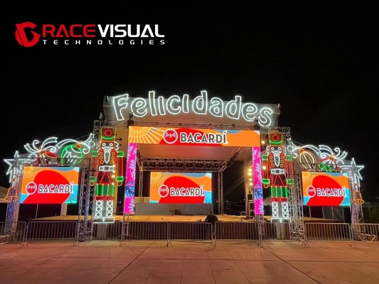 7680HZ,Professionelle P2.97mm P3.91mm Outdoor Vermietung LED-Display 500x1000mm 14kg Für Bühnenveranstaltungen