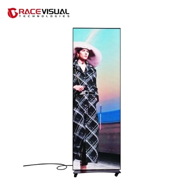 IP-Serie P2.5 640x1920mm Indoor-LED-Poster-Display auf Radbasis Flexible und vielseitige Display-Lösung